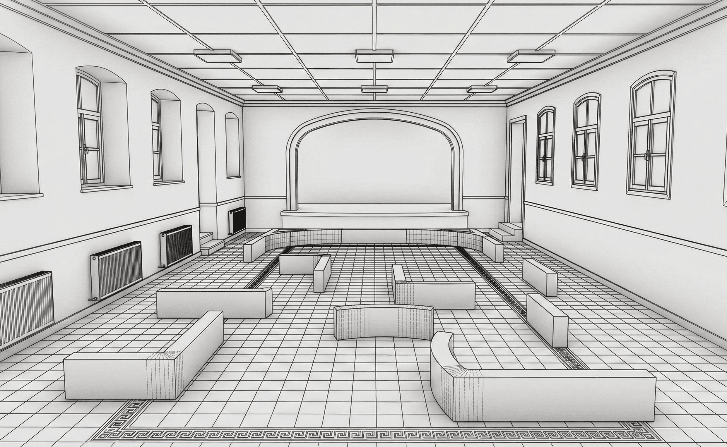 Cement Mixed Sculpture Installation 17th Istanbul Biennale